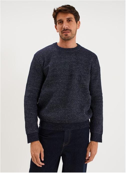 La Halle Pulls LH1PULLROND homme bleu