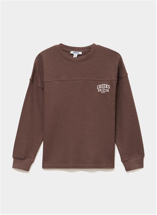 CREEKS Tee-shirts CRE2TEETEXTURE garçon marron
