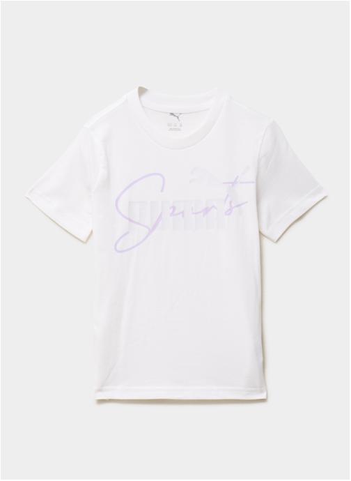 Puma Tee-shirts PUMA4_GRAPHIC1_69464302 fille blanc