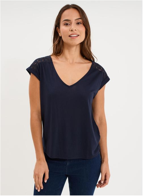 La Halle Tee-shirts LHA3_TVICTORIA femme bleu