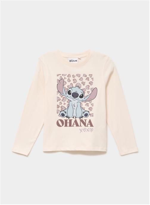 Stitch Tee-shirts SHL_LANA_STITCH fille beige