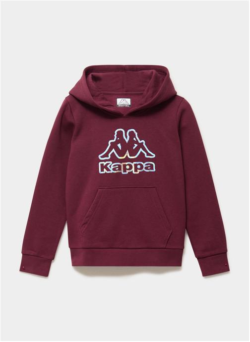 Kappa Sweats à capuche KAPPA4_382J8RWXUL_IVIDEN fille bordeaux