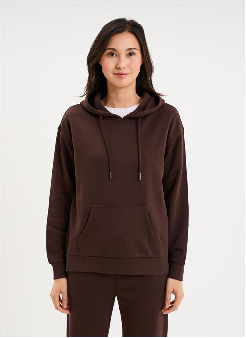 La Halle Sweats à capuche LHA3_SKANGOUROU26 femme marron