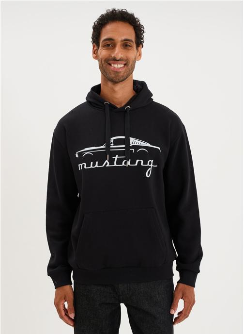 MUSTANG Sweats à capuche SHL_HUGO_MUSTANG homme noir