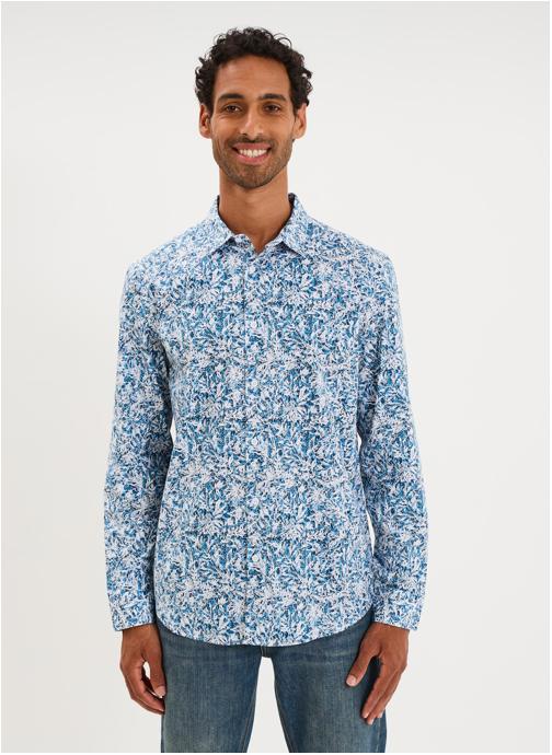 La Halle Chemises LHC1CREUX homme bleu