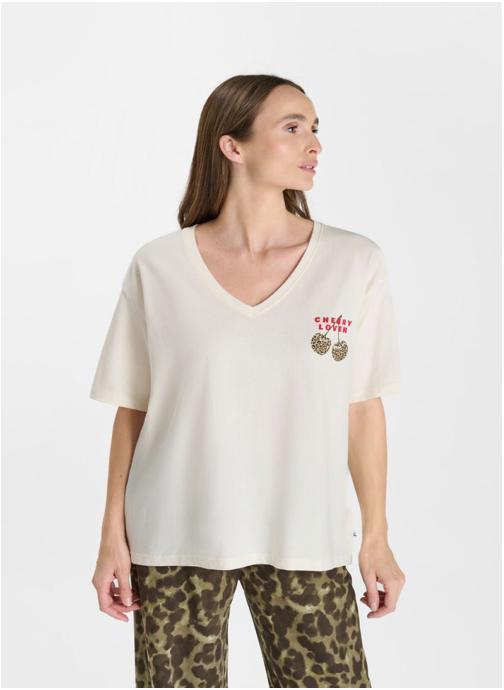 Le temps des cerises Tee-shirts Tee-Shirt ROCKY White femme blanc