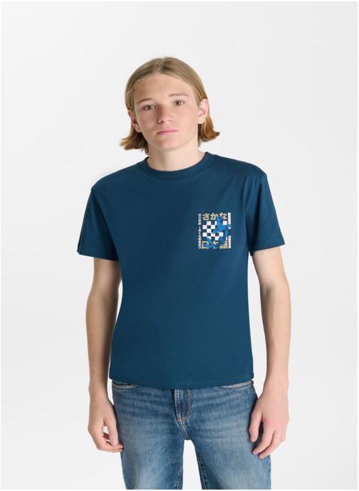 Le temps des cerises Tee-shirts Tee-Shirt LASOVBO Blue garçon bleu