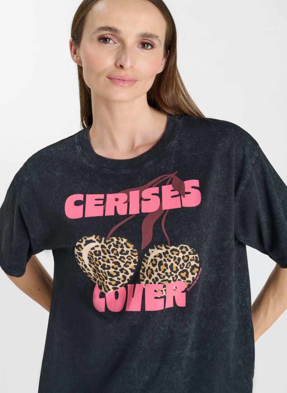 Tee-shirts Tee-Shirt SPIKY Black femme noir Le temps des cerises Tee-shirts Tee-Shirt SPIKY Black femme noir Noir