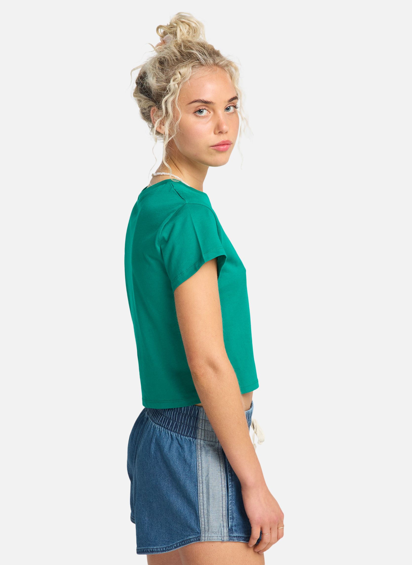 Tee-shirts Check Me In femme vert Billabong Tee-shirts Check Me In femme vert Vert
