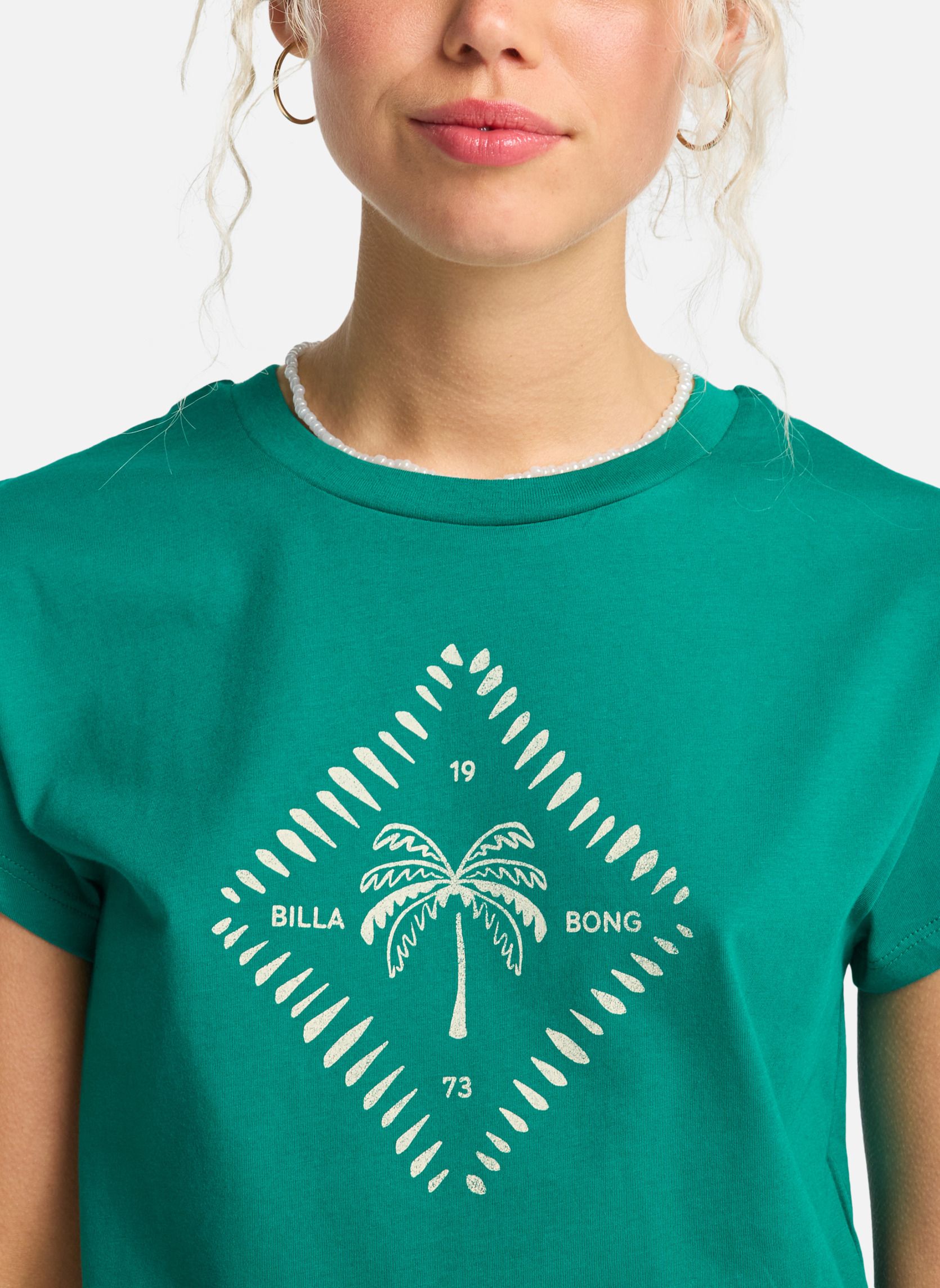 Tee-shirts Check Me In femme vert Billabong Tee-shirts Check Me In femme vert Vert