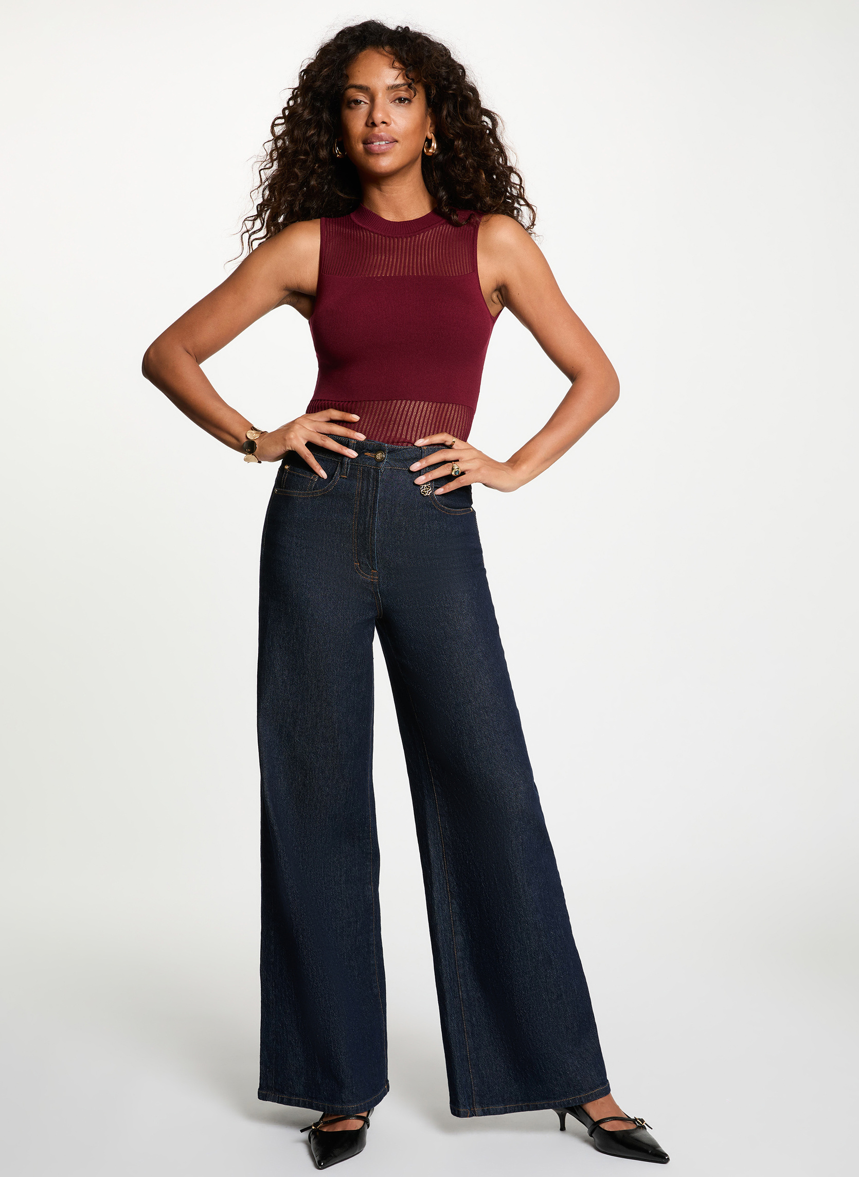 Tops 252-MJULIE femme bordeaux Morgan Tops 252-MJULIE femme bordeaux Bordeaux