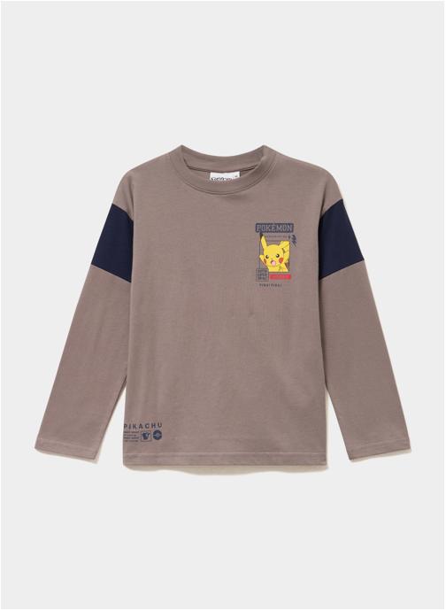 Pokemon Tee-shirts SHL_SEVERIN_POKEMON garçon beige