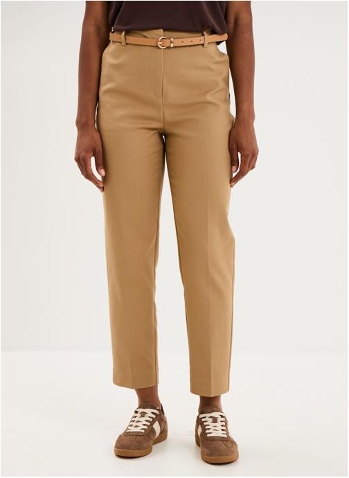 La Halle Pantalons droit LHA3_PCHINOCHIC26 femme beige