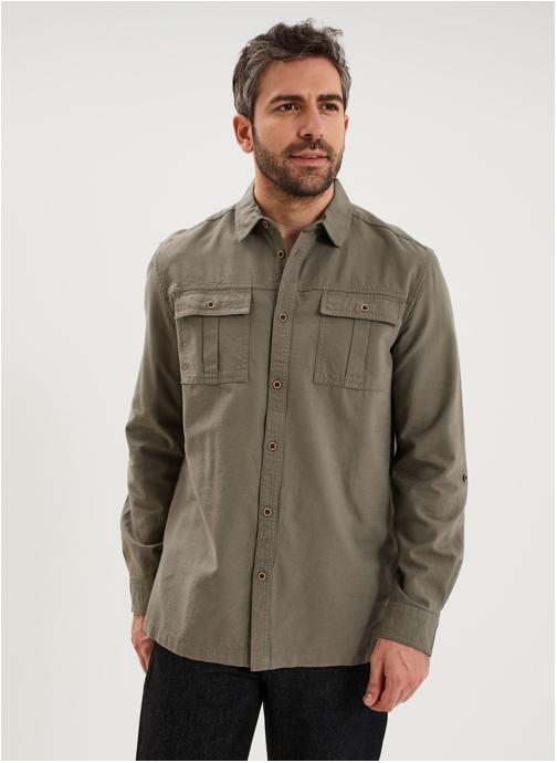 La Halle Chemises LH1CAMARGUE homme vert