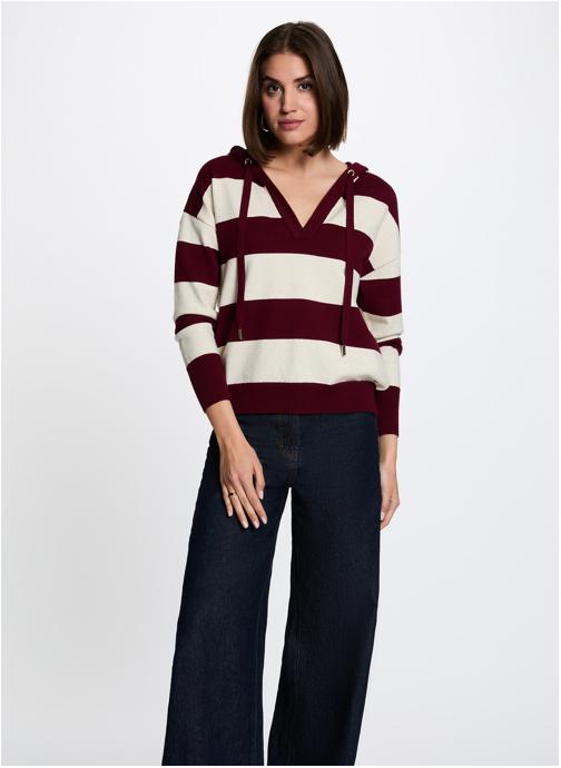 Morgan Pulls 262-MSCHOOL femme bordeaux