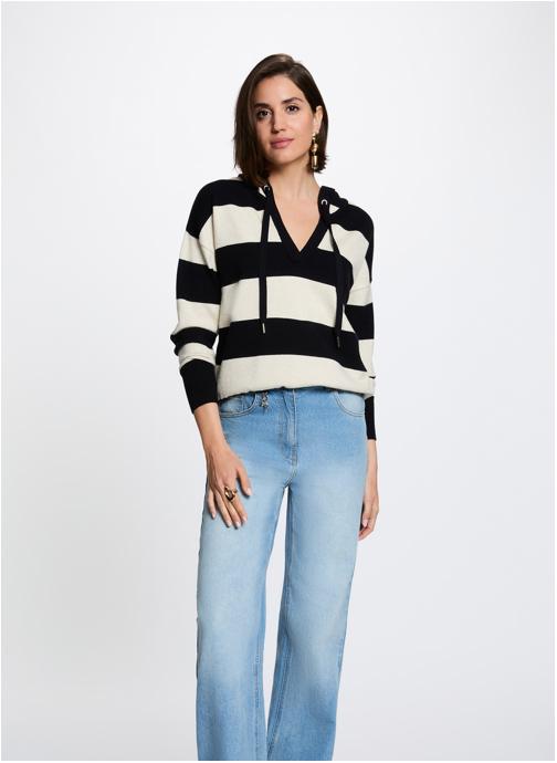 Morgan Pulls 262-MSCHOOL femme blanc