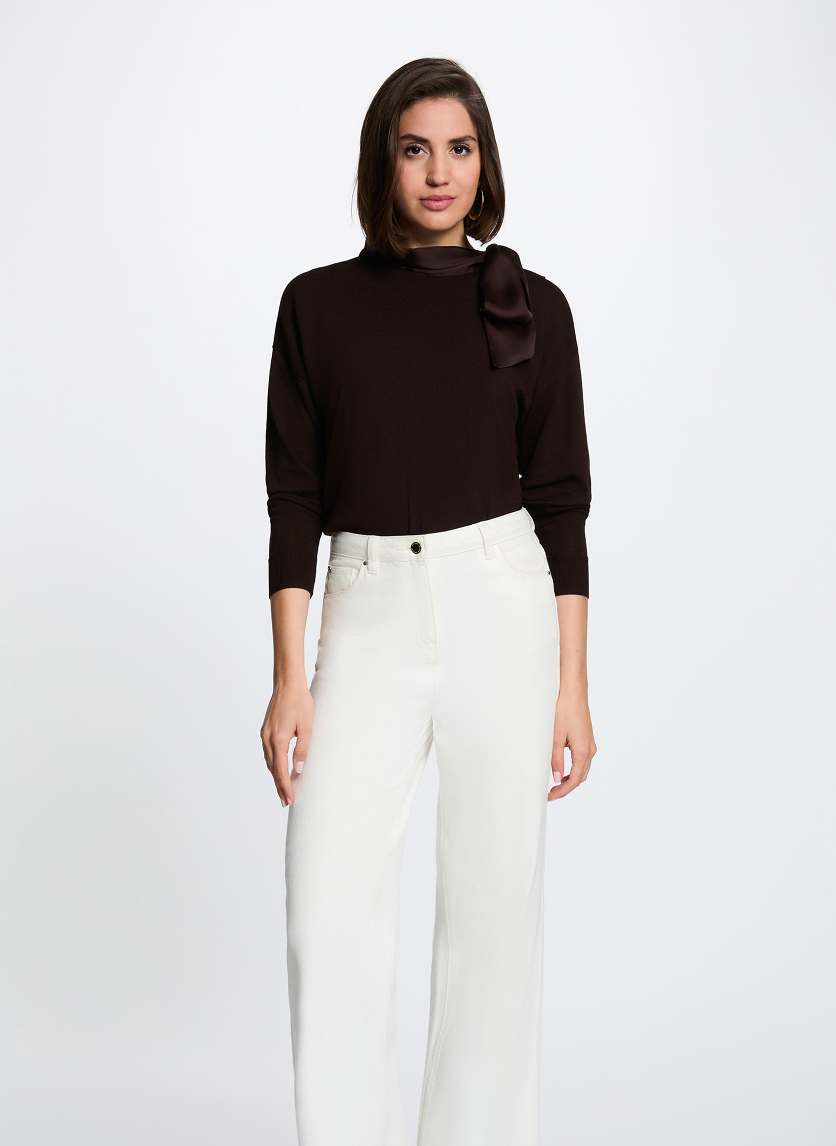 Pulls 262-MENTON femme marron Morgan Pulls 262-MENTON femme marron Marron foncé