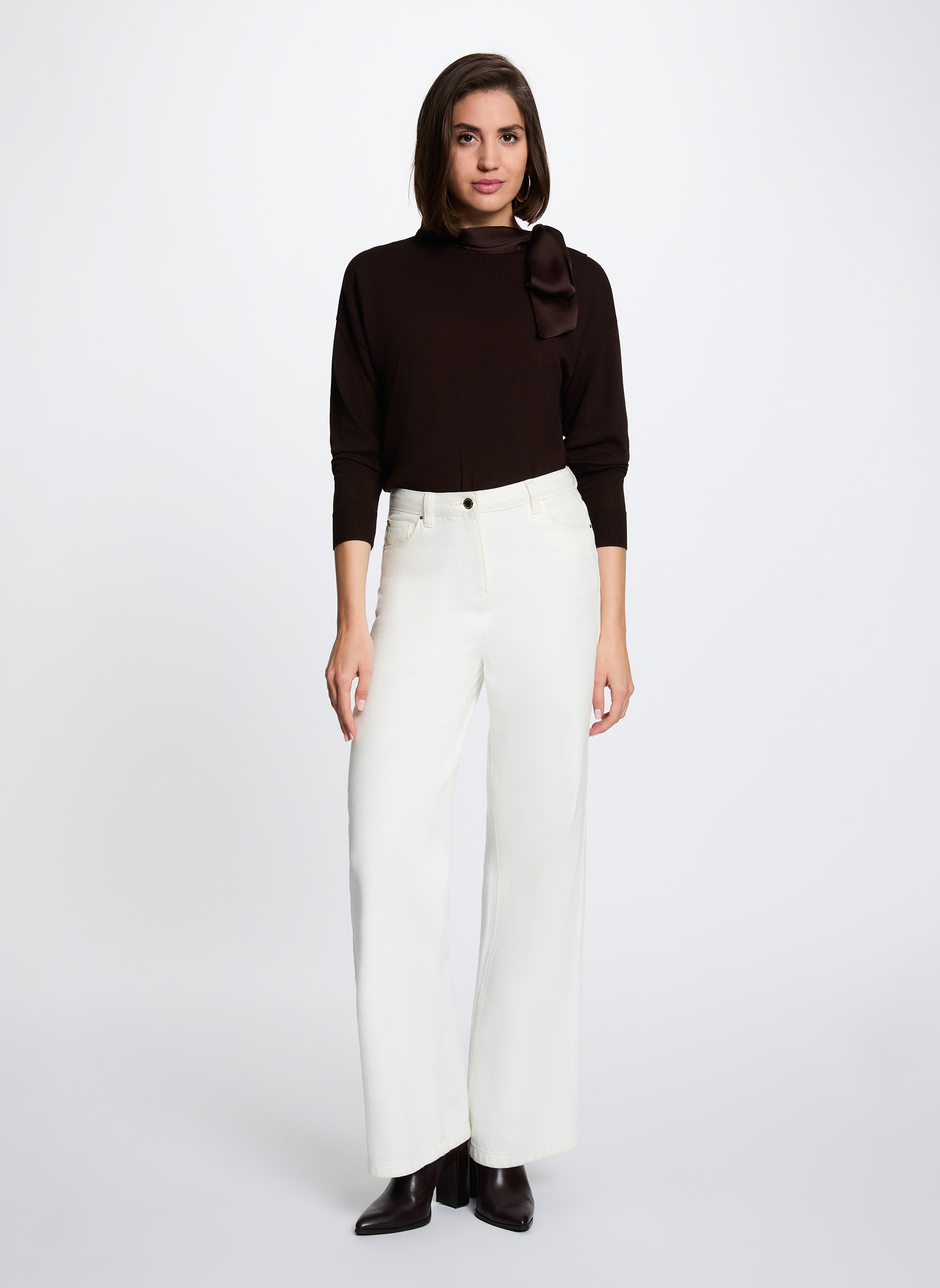 Pulls 262-MENTON femme marron Morgan Pulls 262-MENTON femme marron Marron foncé