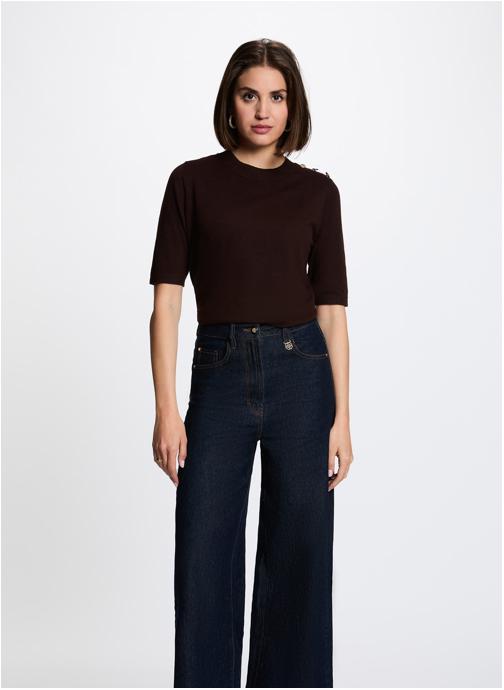 Morgan Pulls 262-MPIKO femme marron