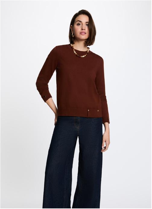 Morgan Pulls 262-MVRAI femme marron