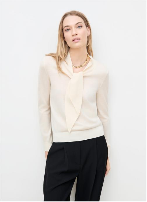 Caroll Pulls 262K-MYRIAM femme blanc