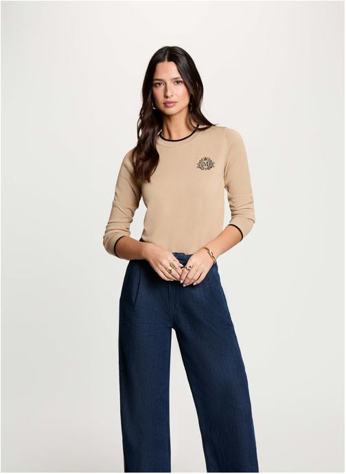 Morgan Pulls 262-MCLUBA femme beige