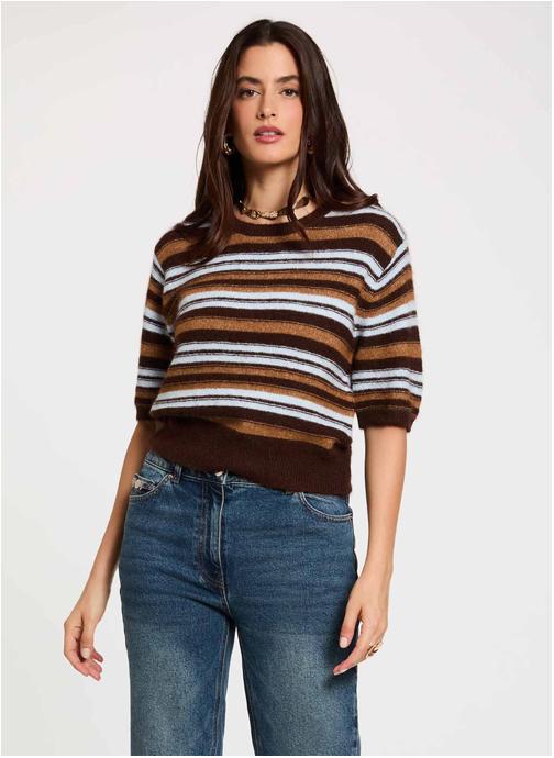 Morgan Pulls 262-MFIFI femme marron