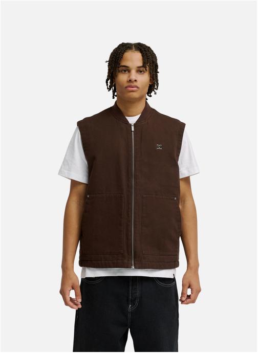 DC Shoes Vestes sans manches Workshop Padded homme marron