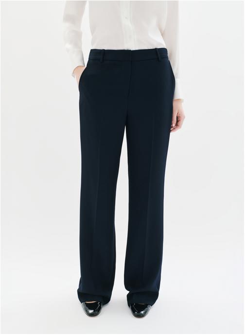 Caroll Pantalons droit 261P-PCLEM femme bleu