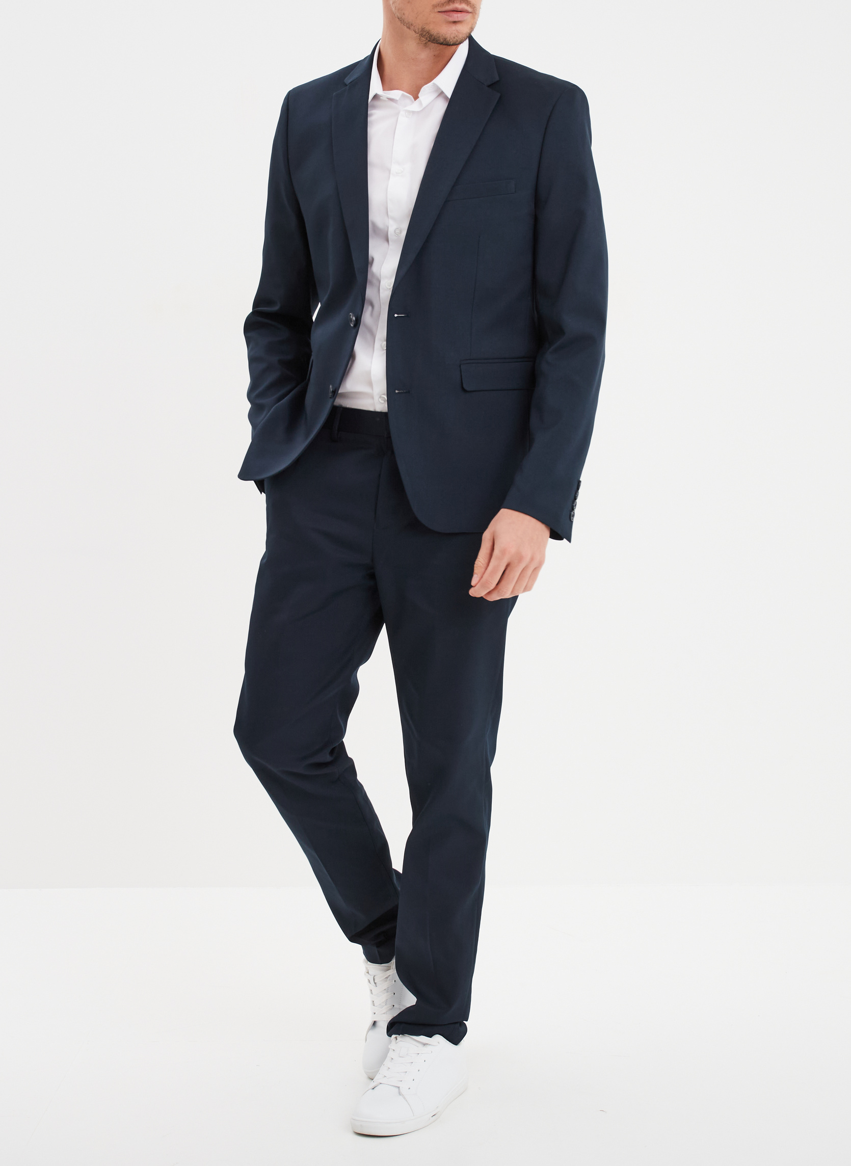Pantalons de costume LH1BASICPANT1 homme bleu La Halle Pantalons de costume LH1BASICPANT1 homme bleu Bleu marine