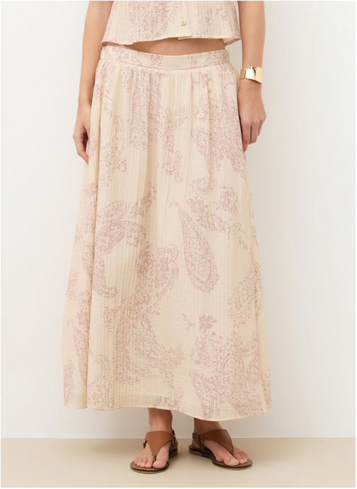 Caroll Jupes mi-longues 262J-JBECCA femme beige