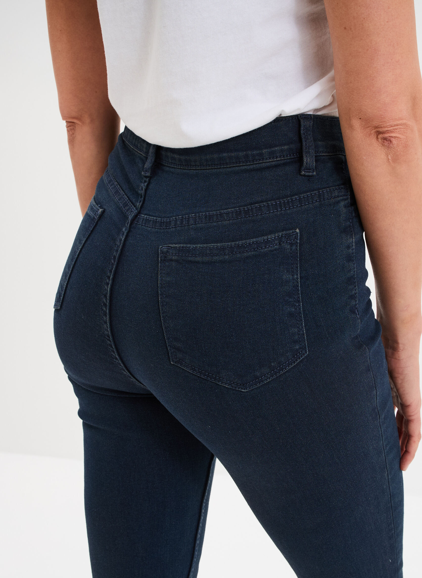 Jeans droit LHA3_DJEGFIRST femme bleu La Halle Jeans droit LHA3_DJEGFIRST femme bleu Bleu foncé