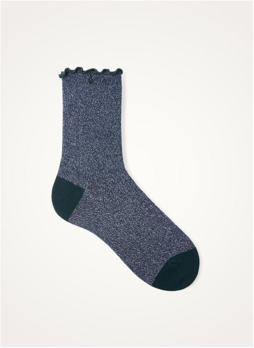 Vanessa Wu Chaussettes NARA femme bleu