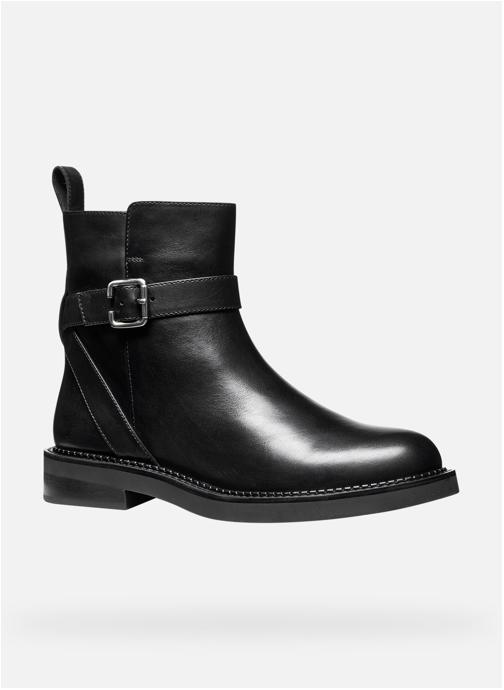 Geox Bottines basses D SERILDA femme noir