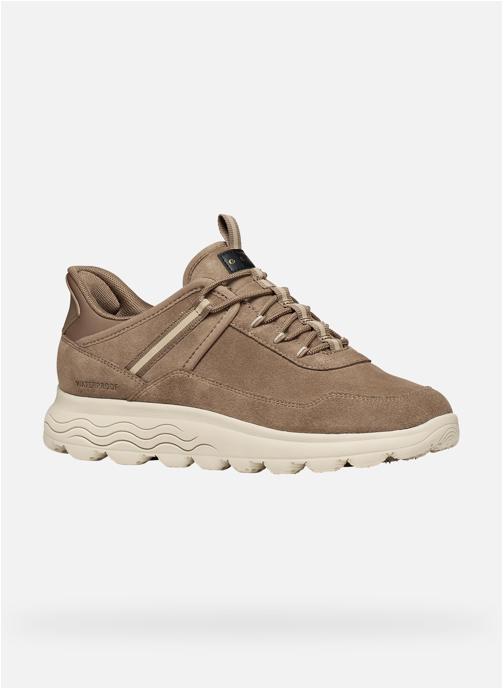 Geox Baskets basses D SPHERICA PLUS WPF femme marron