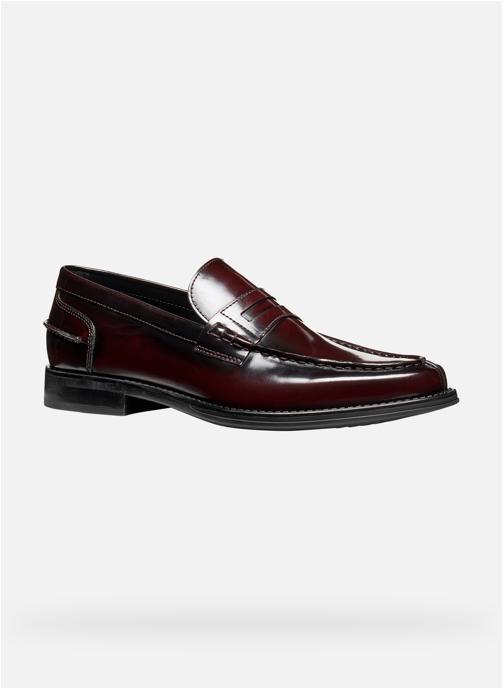 Geox Mocassins ELLMOOR MAN homme rouge