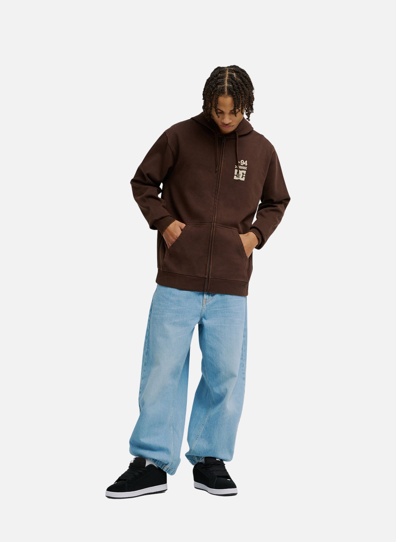 Sweats à capuche DC Chopper homme marron DC Shoes Sweats à capuche DC Chopper homme marron Marron
