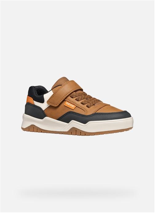 Geox Baskets basses PERTH BOY garçon marron