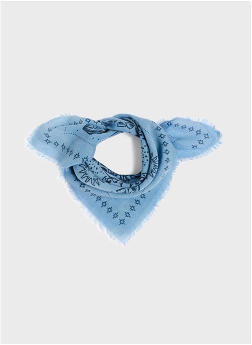 BILLYBELT Foulards Laine Sacha femme bleu