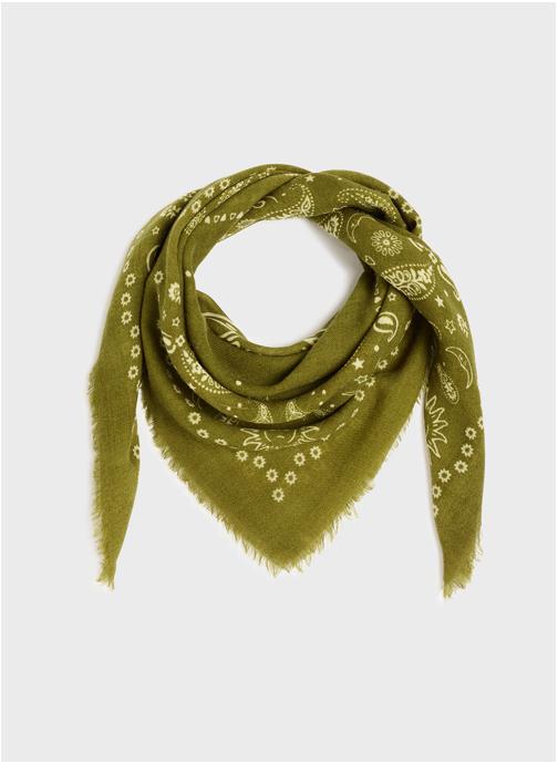 BILLYBELT Foulards Laine Louise femme vert