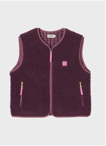 Vestes sans manches Sherpa femme bleu