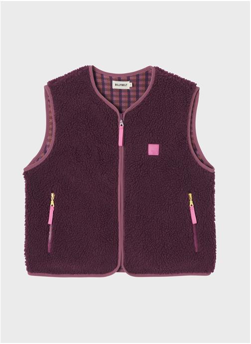 BILLYBELT Vestes sans manches Sherpa femme violet