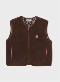 Vestes sans manches Sherpa femme bleu