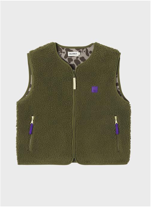 BILLYBELT Vestes sans manches Sherpa femme vert