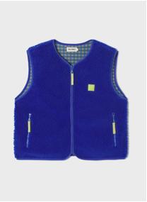 Vestes sans manches Sherpa femme bleu