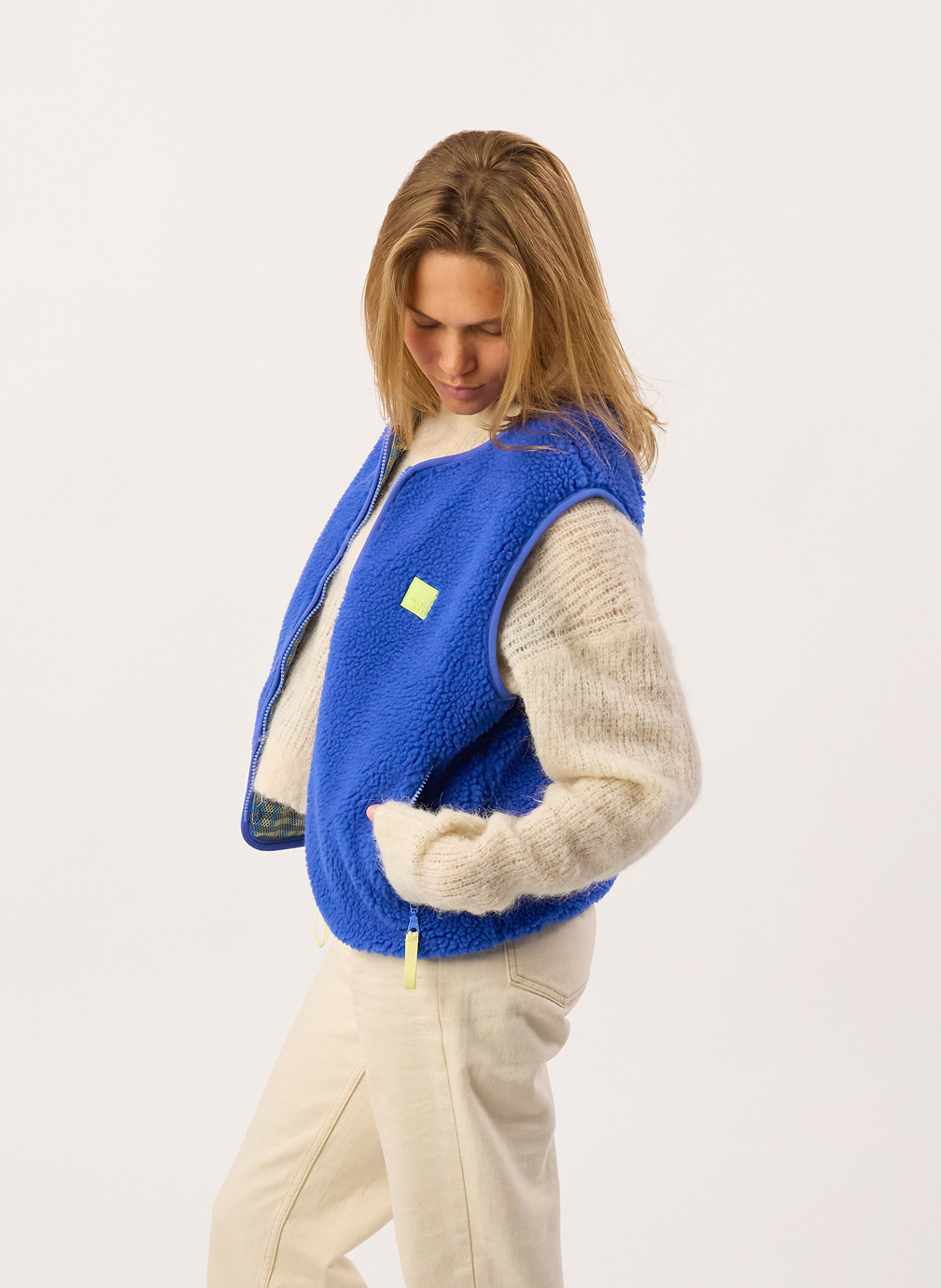 Vestes sans manches Sherpa femme bleu BILLYBELT Vestes sans manches Sherpa femme bleu Bleu
