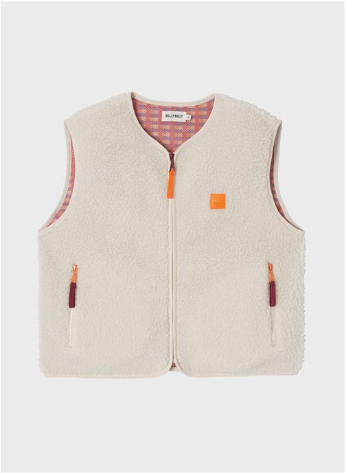 BILLYBELT Vestes sans manches Sherpa femme beige