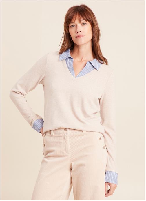 Bréal Pulls TIDOUBREY femme beige
