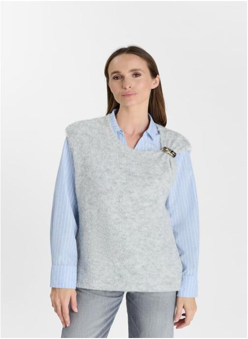 Le temps des cerises Pulls Pull KESTREL Grey femme gris
