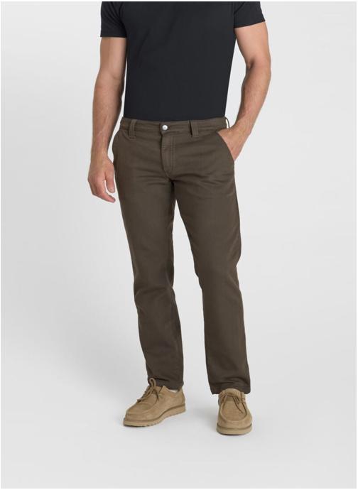 Le temps des cerises Pantalons droits Pantalon chino KYLE Brown homme marron